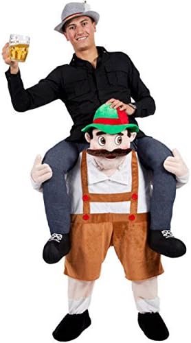 Adult Costumes Riding on Shoulder Fancy Dress Mascot Costume For Christmas (Mustache)