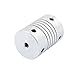 uxcell 3mm to 3mm Shaft Coupling 25mm Length 18mm Diameter Stepper Motor Coupler Aluminum Alloy Joint Connector for 3D Printer CNC Machine DIY Encoder