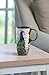 Cypress Home Boxed Ceramic Latte Travel Cup 17oz, Proud Peacocks