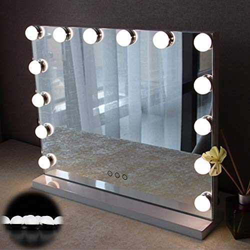 Dimmable Vanity Mirror Lights, 10 Vanity Makeup LED Lighting Bulbs with Memory Function Touch Sensor for Makeup Mirror