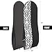 Your Bags Women’s Dress and Gown Garment Bag -72”x24” and 10” Tapered Gusset Prom Bags (Black and White Demask)