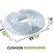 Aylio Firm Donut Pillow Seat Cushion for Hemorrhoids, Prostate Relief, Pregnancy Pain, Pressure Sores