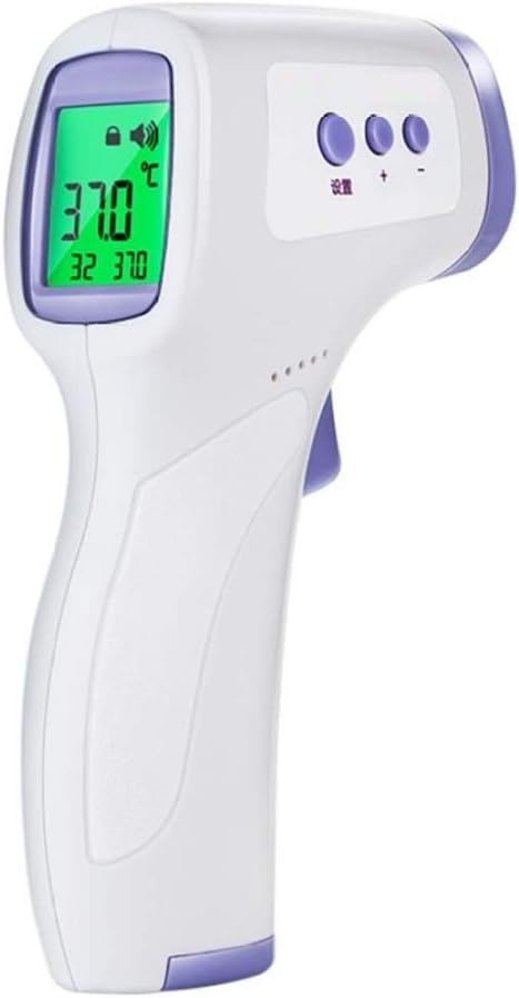 JLDN Thermometer for Fever, Non-Contact Thermometer with LCD Display for Forehead with Fever Indicator Instant Accurate Reading,A