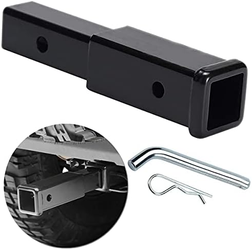 TOPTOW Trailer Hitch Extender, 12 in Extension Length, 2 X 2 Receiver Tube Openning, Fits for 2