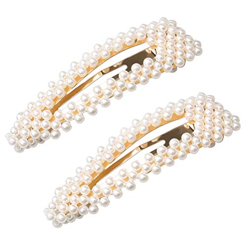 nuosen-2-Pieces-Hair-Clip-For-Women-GirlsSnap-Hair-Clips-Accessories-Bridal-Pearl-Hair-Clip-Hairpins-for-Bridesmaid-Girls-Women-Childrens-Kids