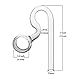 JARDLI Lily Glass Spiral Outflow Pipe for Plants Aquarium (17mm for 16/22mm (5/8'') Hose)