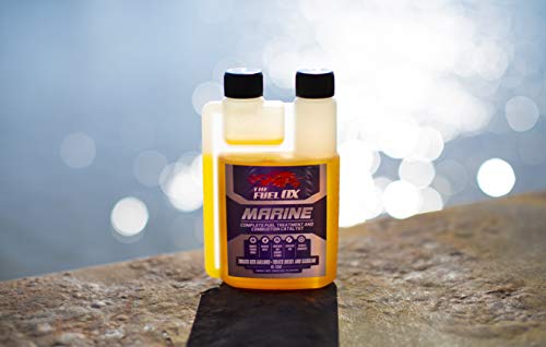 Fuel Ox Marine - Complete Fuel Treatment and Combustion Catalyst - Fuel Additive for Gas or Diesel - for Inboard or Outboard Motors - Treats Fuel for Boats or Jet Skis - 3oz Bottle