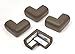 Edge Bumper and Corner Guard Set 17.5 ft (16ft of Edge Bumper + 4 Pre-Taped Corners Guards) - Advanced 9448A Adhesive Holds Stronger Without Damaging Furniture - in Dark Brown by LK Baby