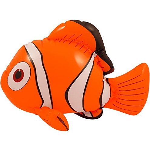 3 X Pams Inflatable Clown Fish 43cm