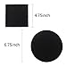 Compost Bin Filters, 12 Pieces Compost Pail Replacement Filters, 6 Round and 6 Square (Black)