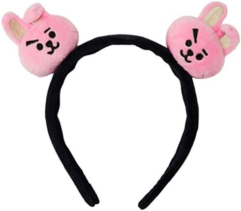 SHUANGCONG BT21 Elastic Hair Band Cartoon Headband Bangtan Boys Fans Plush Accessories