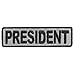 President Patch, Motorcycle Club Patches for Bikers