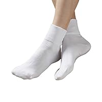 Buster Brown 100% Cotton Socks, White, 9, 6-pk