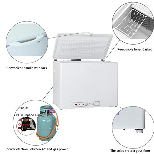 SMETA Propane FreezerGas FreezerLPG Propane Gas Absorption 110V Chest