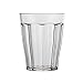 Rhapsody 8-ounce Faceted Plastic Juice Tumblers | set of 8 Clear