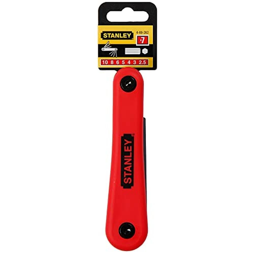 Stanley 469262 Folding Hex Key Set - Metric (7 Pieces)