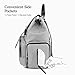 Diaper Bag Backpack - Hafmall Waterproof Multifunction Baby Back Pack Nappy Bag for Traveling, Stylish & Large Capacity (Gray)