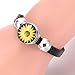 Soleebee Multicolor Adjustable Alloy Leather Beads Snap Button Bracelet Fit 18mm Charms (Pack of 15)
