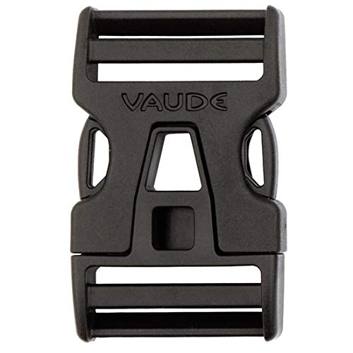 Vaude Steckschnalle Single Adjust Quick-Release Buckle - Black/Black, 20 mm