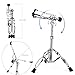 Snare Drum Stand Lightweight Double Braced Adjustable Height with Carrying Bag Fit 10
