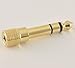 eFuture 615136 LE Quality Headphone Adapter Stereo Gold Plug 1/4-Inch Male to 1/8-Inch Female