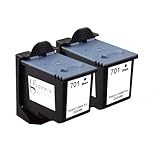 Sophia Global Remanufactured Ink Cartridge Replacement for HP 701 (2 Black)