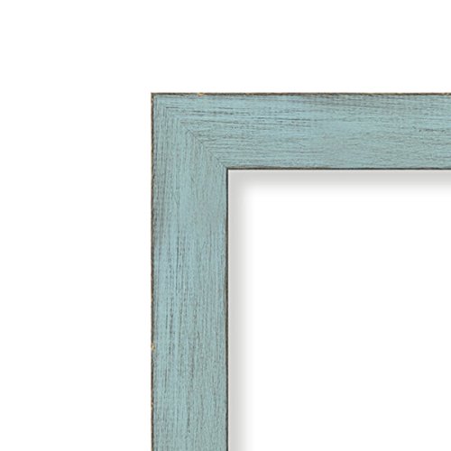 Amanti Art DSW3981373 Framed Cork Board, Large, Sky Blue Rustic