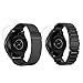 Valkit for Galaxy Watch (46mm) Bands, 2-Pack 22mm Stainless Steel Band + Milanese Loop Mesh Strap Replacement Metal Band Brecelet Sets, Compatible Samsung Galaxy Watch 46mm SM-R800 Smartwatch, Black