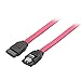 Cable Matters 3-Pack Straight SATA Cable - 18 Inch, SATA III 6Gbps Data Cable for SSD, HDD, CD/DVD Drives, Hard Drive, Optical Drive, Gaming PC, Desktop, Motherboard, Red