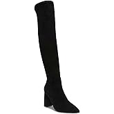 Wild Pair Womens Eileene Faux Suede Over-The-Knee Boots Black 7.5 Medium (B,M)