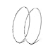 YFN Hoop Earrings 925 Sterling Silver Circle Endless Loop Earrings Mother Day Gift for Mom Women Wife Size 40 50 60MM