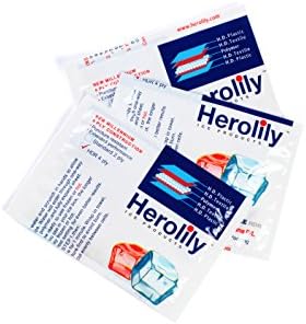 HEROLILY Extreme Freeze Non Toxic 5 x 3.5 Inch 4 Ply Layer Heavy Duty Reusable (HDR) Heat & Ice Pack for Cooler Hiking Camping Outdoor