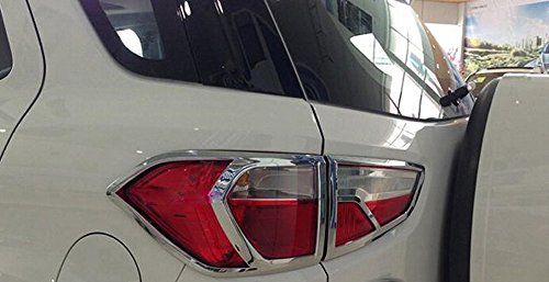 Tail Light Lamp Cover Decoration Trim Cover Bezel For Ford Ecosport 2013 2014 2015 2016 ABS Chrome 4PCS/SET
