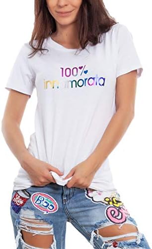 maglietta con scritta rilassati