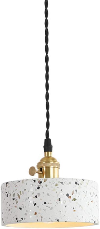 JIN Moderne Hängende Deckenleuchten Terrazzo Kronleuchter Leuchten Weiß