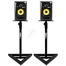 Gorilla Studio GSM-100 Monitor Speaker Stands with Foam Pads, Height and Positioning Adjustments and Rotating