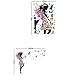 Angel Girl Flowers Butterfly DIY Wall Stickers Removable Home Decor Living Room Bedroom Girl's Room Decor (Multi-Color)