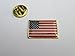 The BEST AMERICAN Flag Lapel Pin - GREAT Detail - Square US Flag Lapel Pin- Made in USA (1 Square Flag Pin)