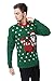 V28 Men's Christmas Reindeer Snowman Penguin Santa and Snowflake Sweater (Medium, Motorcycle)
