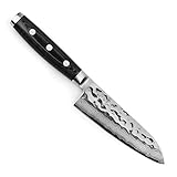 Enso HD Small Santoku Knife - Made in Japan - VG10 Japanese Hammered Damascus Stainless Steel - 4.75