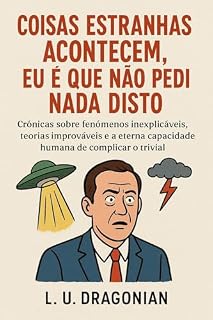 Livro Coisas Estranhas Acontecem, Eu é que Não Pedi Nada Disto: Crónicas sobre fenómenos inexplicáveis, teorias improváveis e a eterna capacidade humana de complicar o trivial