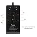 Power Strip Surge Protector 4 AC Outlets with 4 High Speed USB Charging Ports, Separate Switch Control, 10ft Heavy Duty Extension Cord Powerjc