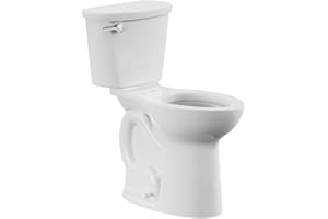 American Standard 215TB104.020 Cadet PRO Two-Piece Toilet, Seat not Included, Extra Tall Height, Left-Hand Trip Lever, 10-Inch Rough, Elongated Front, White, 1.28 GPF