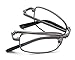 DOUBLETAKE Reading Glasses - 2 Pairs Readers with Belt Loop Zip Case - 1.00