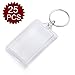 GOGO 25 PCS Acrylic Photo Keychains, 1-5/16 x 2 Inches, Gift Idea