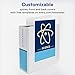 Avery Durable View 3 Ring Binder, 4 Inch EZD Rings, 2 White Binders (09801)