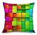 Geepro 18 inch Christmas Decorations Soft Pillow Cover Happy New Year Xmas Decorative Pillow Case (Colorful)