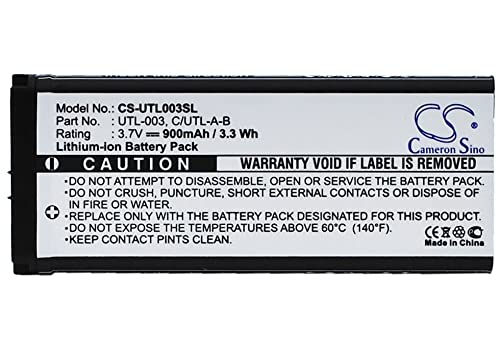Cameron Sino Battery for Nintendo DS XL, DSi LL, DSi XL, UTL-001 PN:Nintendo C/UTL-A-BP, UTL-003 900mAh / 3.33Wh