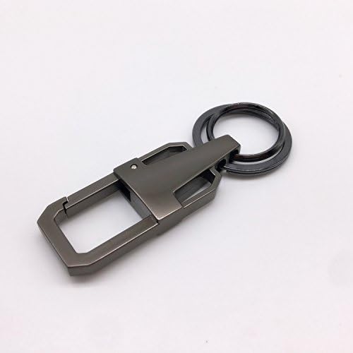 ChuangYi Key chain with Heavy duty car keychain for Men and Women. Perfect Gift (Black)