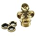 Kangnice 2pcs Brass Agricultural Misting Spray Nozzle Garden Sprinkler Irrigation System